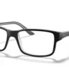 Ray-Ban RX5245 2034 - Black on Transparent