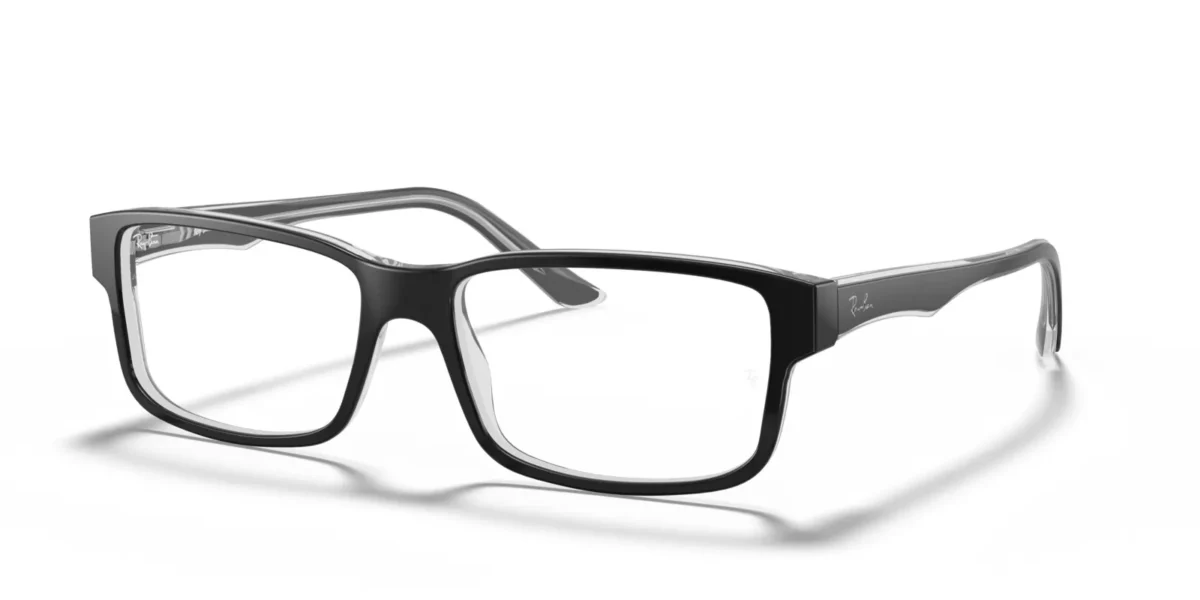 Ray-Ban RX5245 2034 - Black on Transparent