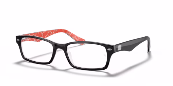 Ray-Ban RX5206 2479 - Black on Red