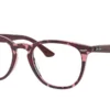 Ray-Ban RX7159 8097 Havana on Transparent Purple