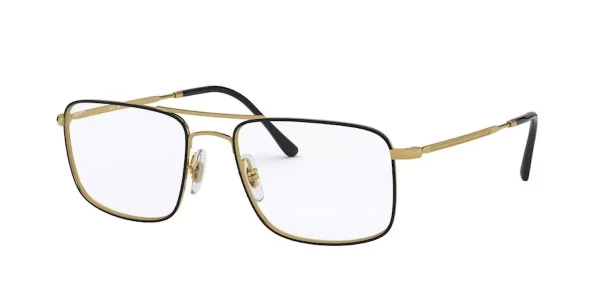 Ray-Ban RX6434 2946 - Black on Gold