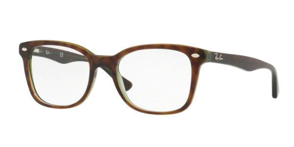 Ray-Ban RX5285 - 2383 Top Havana on Green Transparent