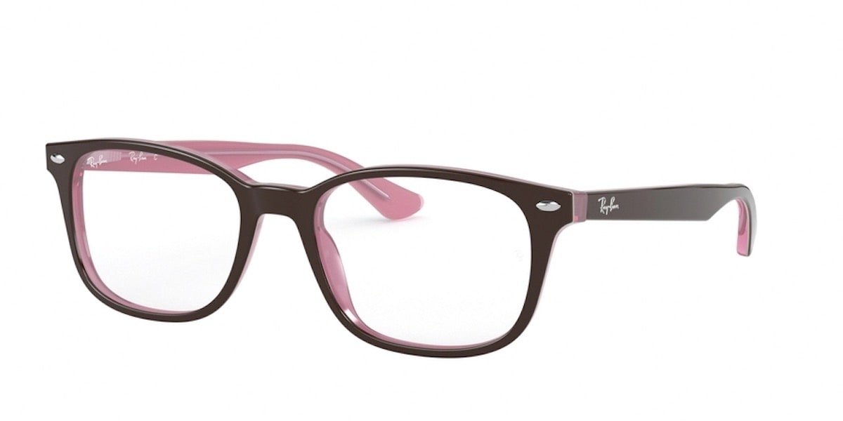 Ray-Ban RX5375 2126 - Top Brown on Opal Pink