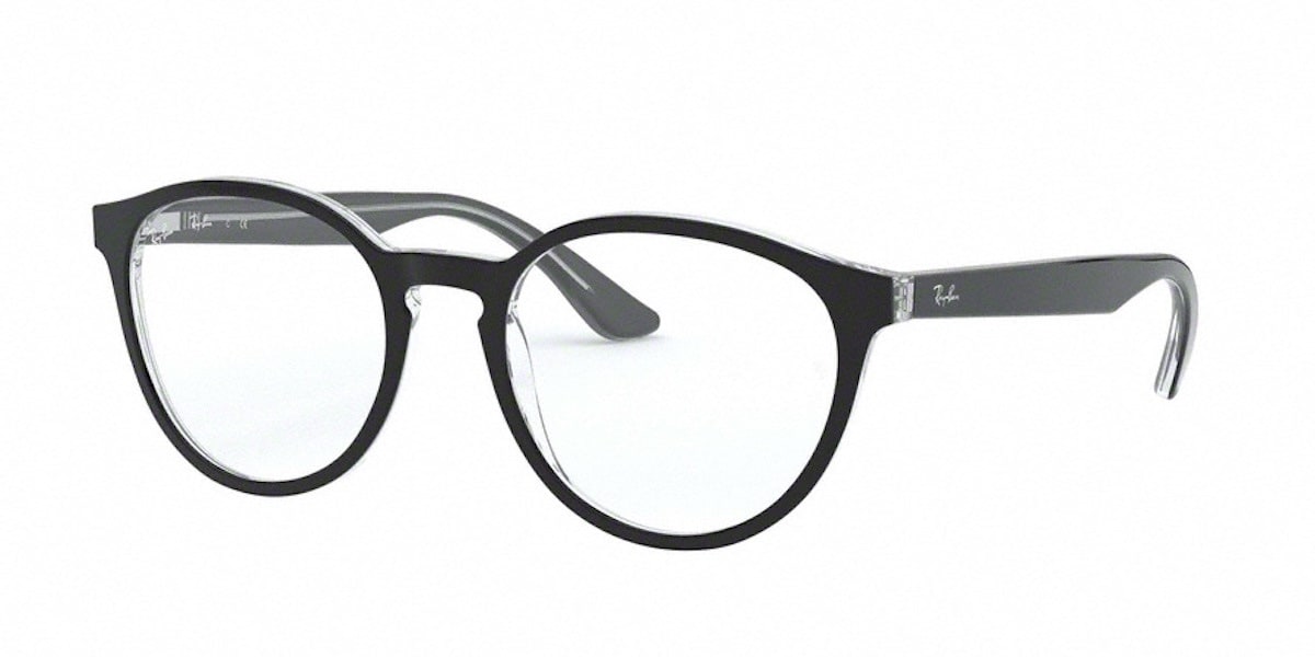 Ray-Ban RX5380F 2034 - Top Black on Transparent