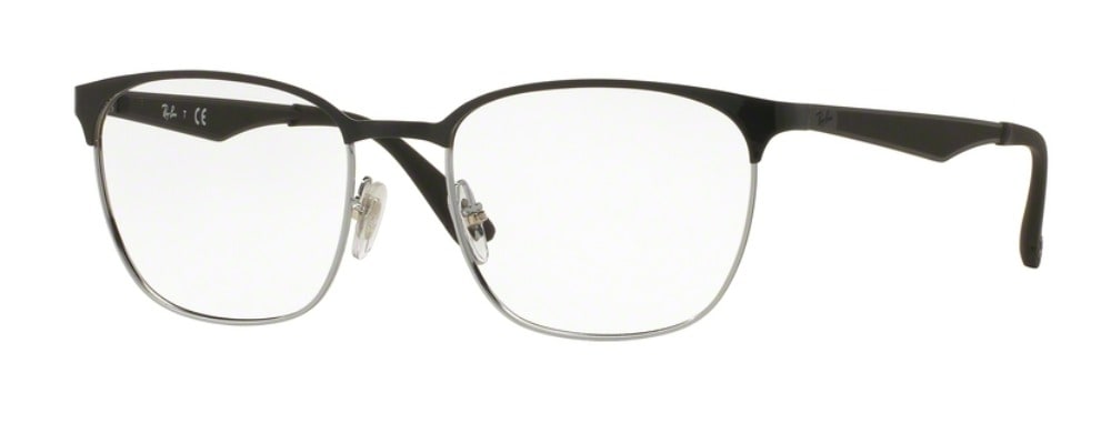 Ray-Ban RX6356 - 2861 Top Black on Shiny Silver
