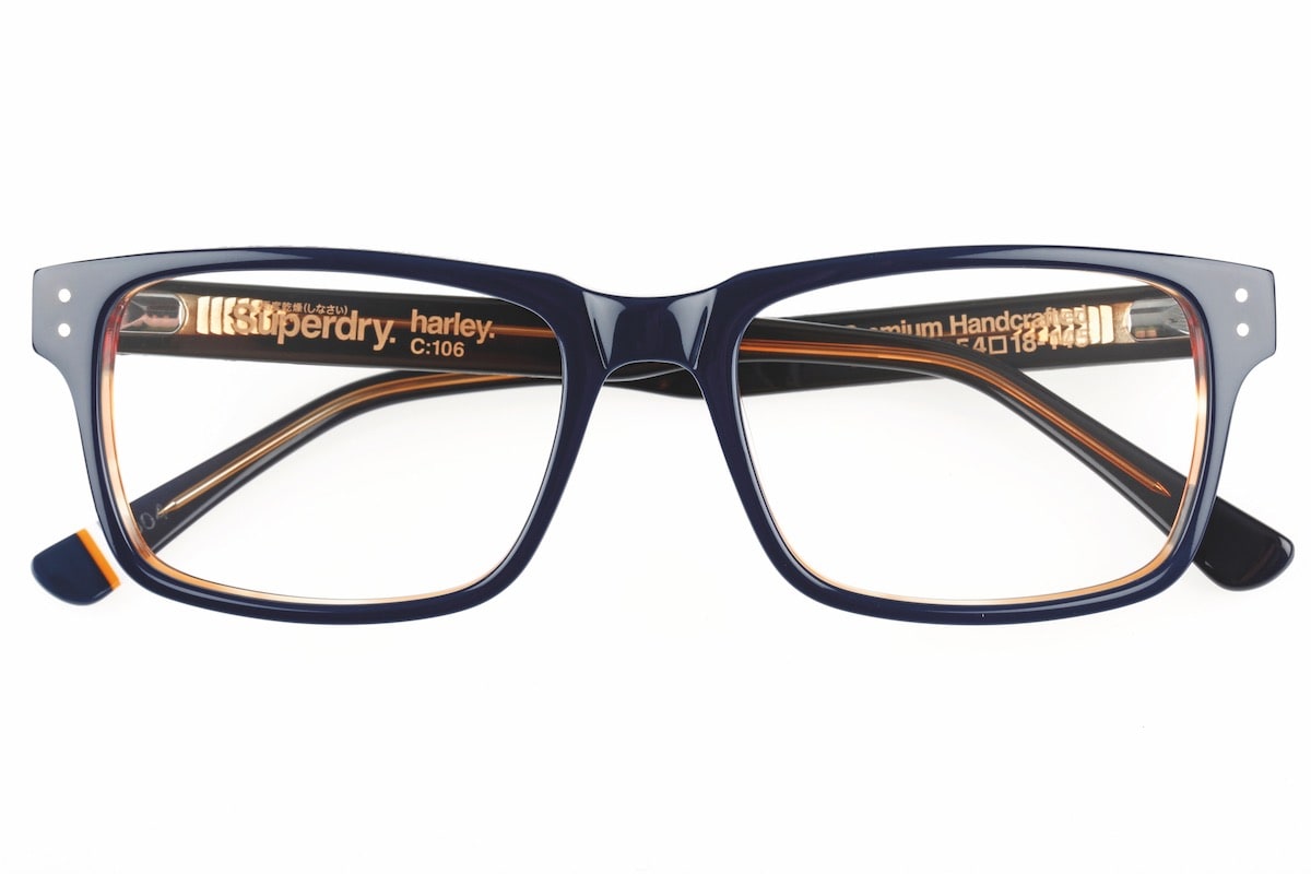 Superdry Harley 106 - Gloss Navy / Amber / Brown - Front