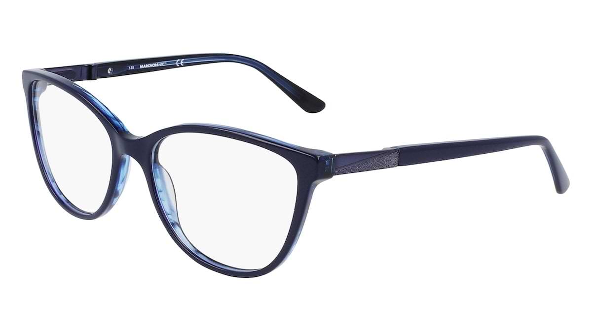 Marchon M-5011 419 Navy Over Horn