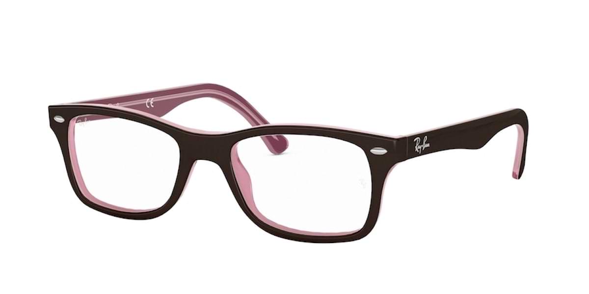Ray-Ban RX5228 2126 50 Brown on Opal Pink