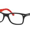 Ray-Ban RX5228 2479 Black on Texture Red