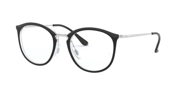 Ray-Ban RX7140 5852 Black on Transparent