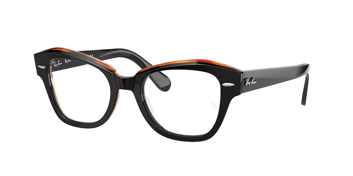 Ray-Ban RX5486 8096 Black on Transparent Brown