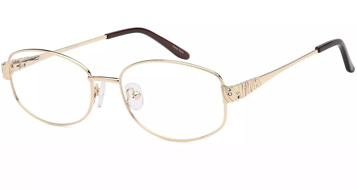 NEW‎ Capriccio .023 col.75 Gold Eyeglasses Glasses Frame 59-15-140mm H2650 Kris Gold Eyeglasses | Includes FREE Rx Lenses main image 3
