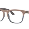 Ray-Ban RX4487V 8195 Beige on Transparent Dark Blue