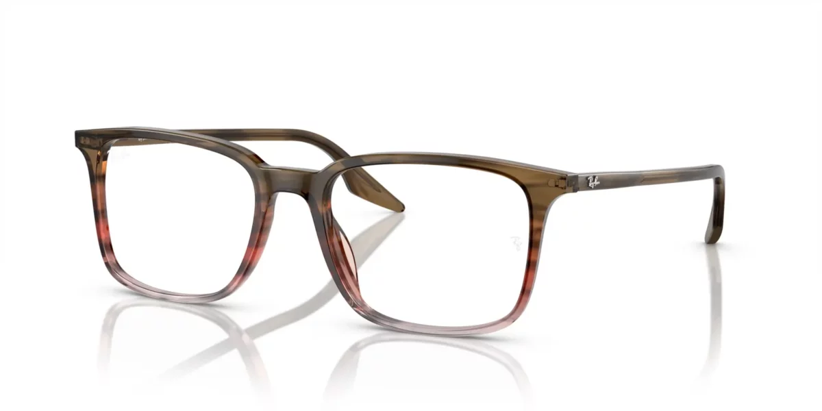 Ray-Ban RX5421 8251 - Stopped Brown & Red