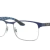 Ray-Ban RX8416 3016 Matte Blue on Silver