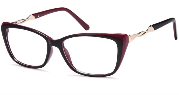 Capri Emma Black Burgundy