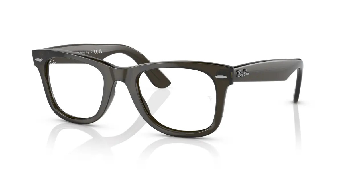 Ray-Ban Rx4340V Wayfarer Ease 5 Ray-Ban RX4340V 8224 Transparent Olive Green