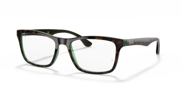 Ray-Ban RX5279 5974 Havana on Transparent Green