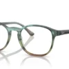 Ray-Ban RX5417 8252 - Striped Blue Gradient Green