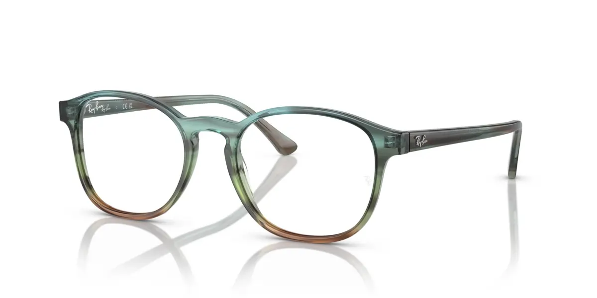 Ray-Ban RX5417 8252 - Striped Blue Gradient Green