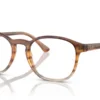 Ray-Ban RX5417 8253 Striped Brown & Yellow