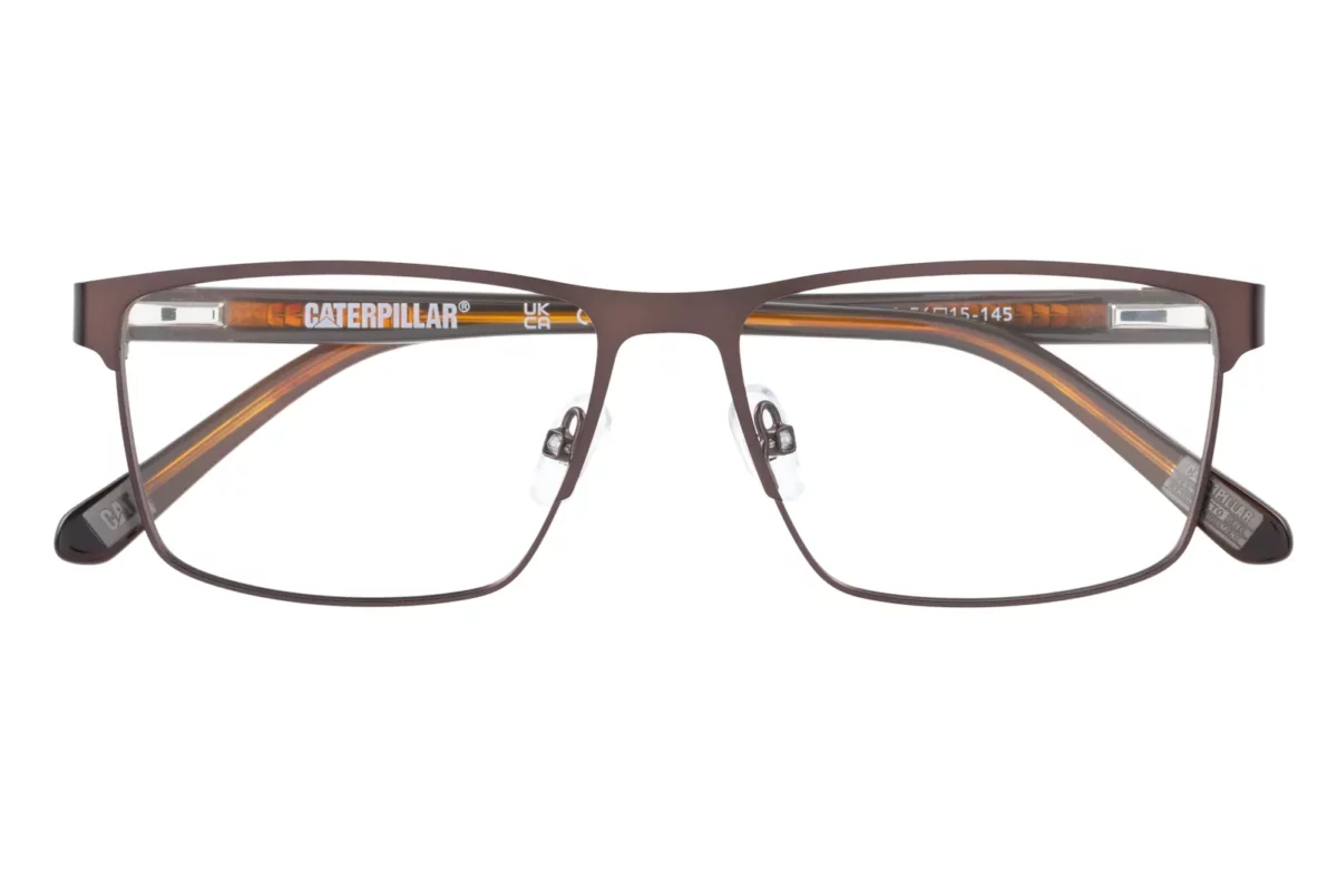 CAT CTO 3005 010 - Matte Titanium / Brown Amber Horn - Front