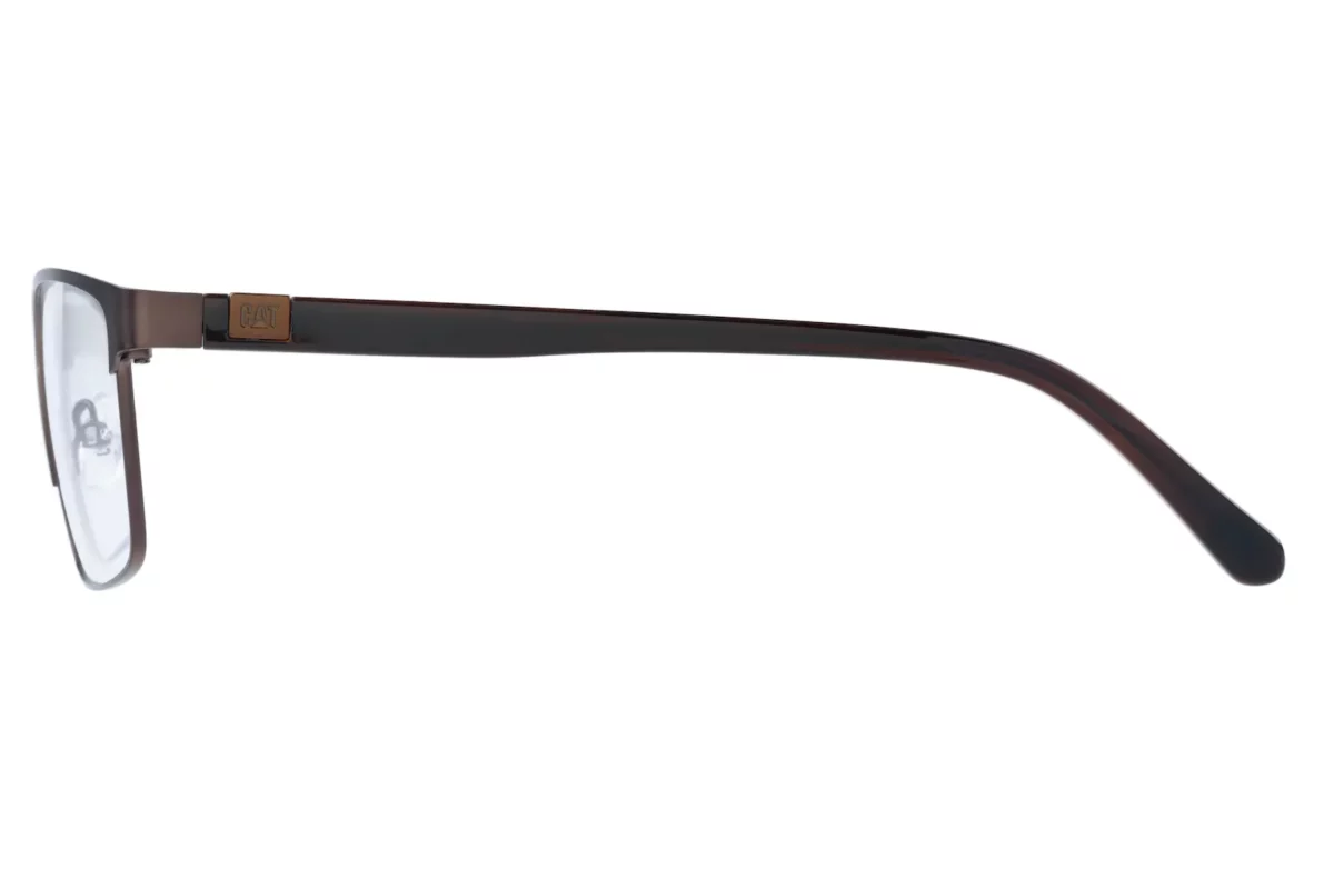 CAT CTO 3005 010 - Matte Titanium / Brown Amber Horn - Side