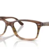 Ray-Ban RX5428 8255 - Striped Brown & Green