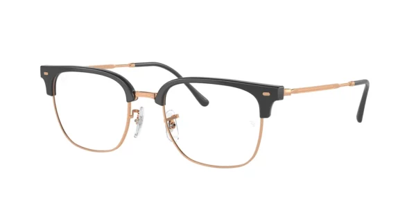 Ray-Ban RX7216 8322 - Dark grey on Rose Gold