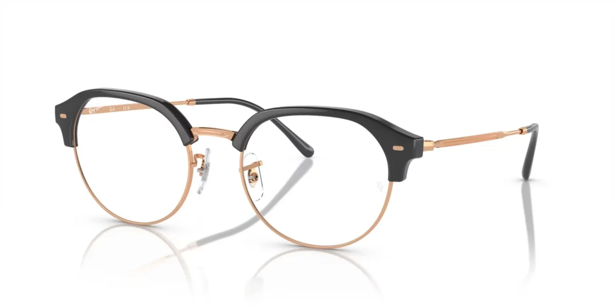 Ray-Ban RX7229 8322 - Dark Grey on Rose Gold