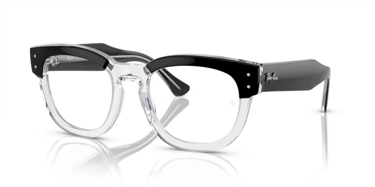 Ray-Ban RX0298V 2034 - Black on Transparent