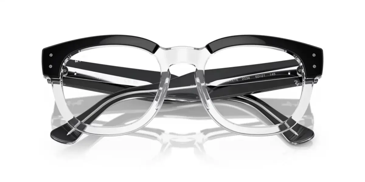 Ray-Ban RX0298V 2034 - Black on Transparent