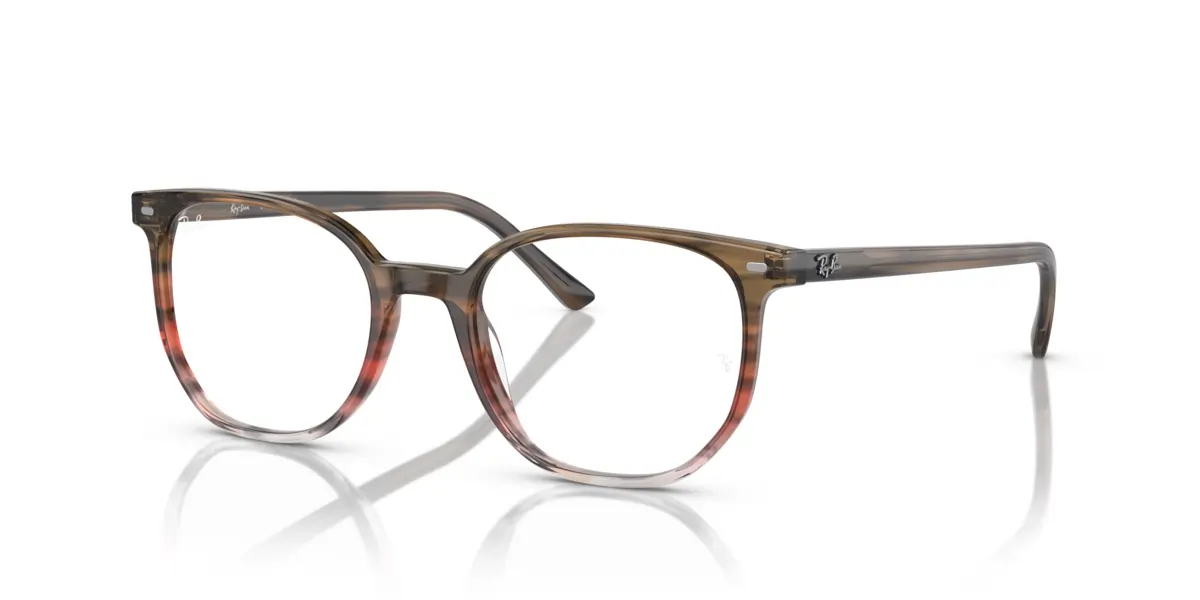 Ray-Ban RX5397 8251 - Striped Brown & Red