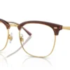 Ray-Ban RX7318D 8325 - Transparent Dark Brown on Gold