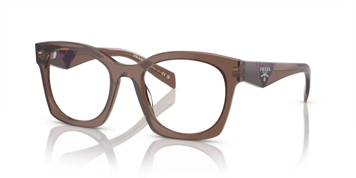 Prada PR A05V 17O1O1 - Brown Transparent