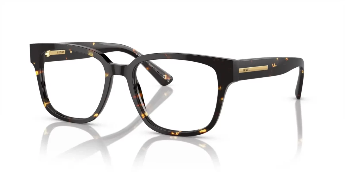 Prada PR A09V 16O1O1 - Havana Black / Yellow