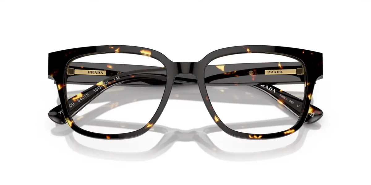 Prada PR A09V 16O1O1 - Havana Black / Yellow