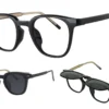 AirMag AFP541 C1 - Black / Polarized Grey Sun Flip-Up Clip-On