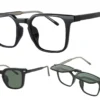 AirMag AFP542 C1 - Black / Polarized G-15 Sun Flip-Up Clip-On