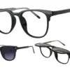 AirMag AFP543 C1 - Black - Polarized Grey Gradient Sun Flip-Up Clip-On
