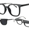 AirMag AFP544 C1 - Matte Black - Polarized Grey Sun Flip-Up Clip-On