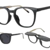 AirMag AFP545 C1 - Black - Polarized Grey Sun Flip-Up Clip-On