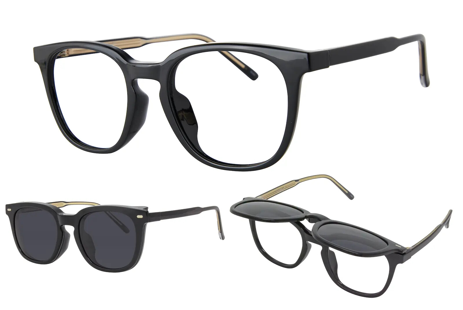 Airmag Afp545 3 AirMag AFP545 C1 - Black - Polarized Grey Sun Flip-Up Clip-On