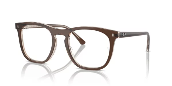 Ray-Ban RX2210V 8365 - Brown on Transparent Light Brown