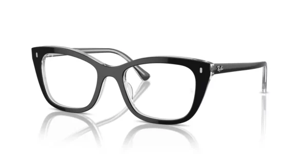 Ray-Ban RX5433 2034 - Black on Transparent