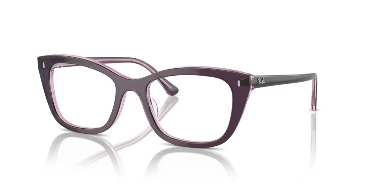 Ray-Ban RX5433 8364 - Violet on Transparent Pink