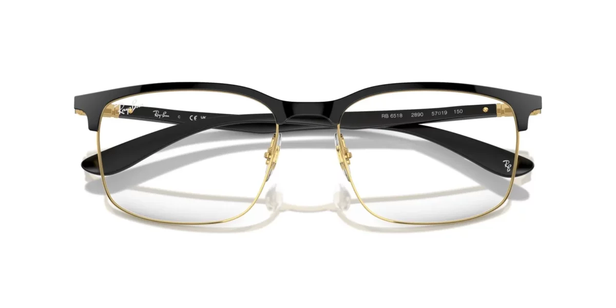Ray-Ban RX6518 2890 - Black on Gold