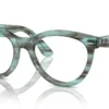 Ray-Ban RX2241V 8362 - Striped Transparent Green