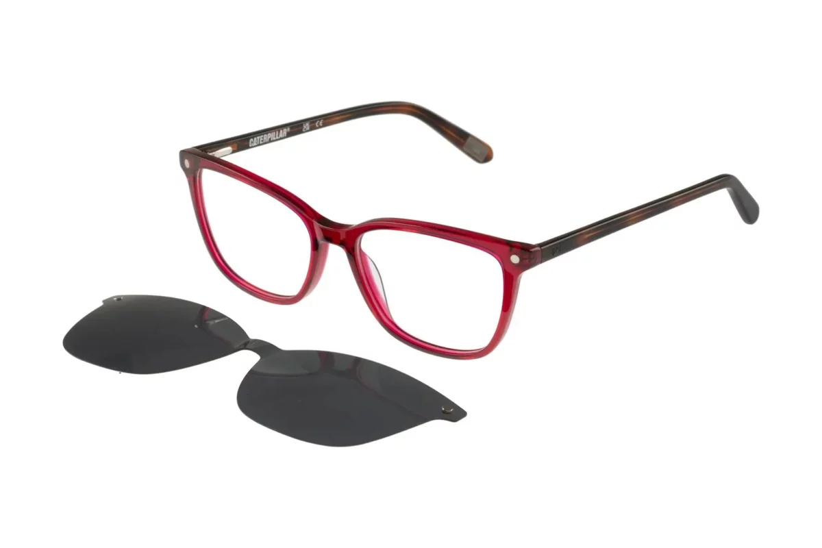 CAT CTSC 0009 161 - Burgundy / Tortoise - Sun Clip