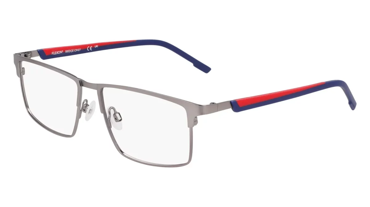 Flexon E1153 070 - SAtin Gunmetal / Red